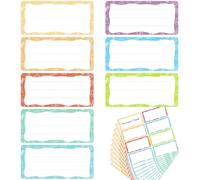 JINYJIA 80Pz Etichette Adesive Colorate, Scrivibili Etichette Contenitori Adesivi, Etichette Su Cui Puoi Scrivere con Nome per Scuola, Barattoli Vetro, Quaderni, Libri, Barattoli, Cucina