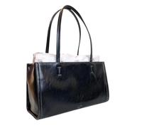 JINYOE Borsa a tracolla morbida e versatile alla moda for l'inizio dell'autunno, casual, da donna(Black car white line)