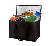 JINYOE Borsa termica da 18/35 litri for frutta, cibo, pasti, grande capacità, custodia termica con cerniera, for la spesa all'aperto, attrezzatura da campeggio(L-18L)