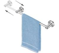JINYOMFLY Porta Asciugamani Cromo, Retrattile 40-70cm Portasalviette Bagno da Parete, Porta Salviette Bagno in Acciaio Inox