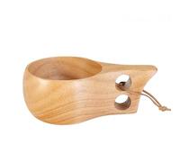 JINYOMFLY Tazza in Legno 200ml, Kuksa Tazza da Caffè in Legno Naturale, Kuksa Tazzina per Campeggio, Trekking, Attività all'Aperto o Come Regalo