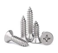 JINYONGFA M1M1.4M1.5M1.7M2-M2.6, Micro Viti, Viti autofilettanti a Testa Svasata Piana in Acciaio Inossidabile 304-M1 * 3 (200 compresse)