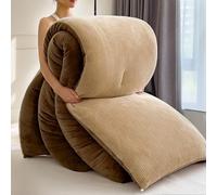 JINYOU Piumino con pile color latte, collezione di biancheria da letto invernale spessa e soffice che include un caldo piumone for l'autunno e l'inverno(A,200 * 230cm 5kg)