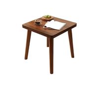 JinZao Tavolino Salotto Quadrato In Legno, Tavolino Da Divano Moderno Per Soggiorno, Con Piano In Mdf E 4 Gambe In Legno Massello, Adatto Per Camera Da Letto, Balcone E Ufficio, 40x40x42cm(B)