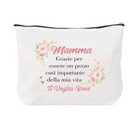 JIOMULIG Festa Della Mamma Idee Regalo Regali Mamma Natale Compleanno San Valentino Anniversario Pensione Originale Borsa Trucchi Personalizzato Regali Pratici Pochette Donna Pochette da Viaggio Mare