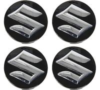 JIOPEDF 4 Tappi Coprimozzo Centrale per Suzuki Swift 58MM, Cerchi Coppette Coperchio Centrale del Coperchio della Ruota dell' Auto Copricerchi