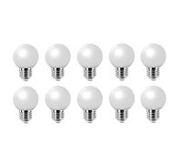 Jiotouhu 10 Pezzi Lampadine LED E27 Bianco Freddo, 2W equivalenti a 20W, 200Lm, Consumo Basso, Lampada E27 per Luci d'atmosfera Casa Patio Esterno Decorazione Feste Matrimoni