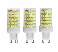 Jiotouhu Confezione da 3 Lampadine a LED G9 da 10W equivalenti a 100W Alogene, 86 LED, 1000Lm, Angolo di Diffusione 360°, Ultra Luminose, AC 220-240V, Non Dimmerabile, 6000K Bianco Freddo