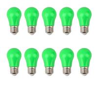 Jiotouhu Lampadine LED E27,300LM,Lampadina LED a Globo A50 Attacco E27, 3W equivalenti 30W, per Esterni, Patio, Feste, Natale,Nozze,confezione da 10 pezzi, Verde