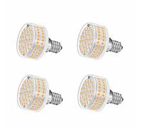 Jiotouhu LED lampadine E14 9W, rotondo piatto, 88 chip LED, sostituzione 90W E14 lampade alogene (bianco caldo)