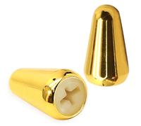 Jiozermi 2 manopole per interruttore a 5 vie per chitarra, colore oro, per pickup, selettore, manopole in metallo, per Fender Stratocaster e Tele USA