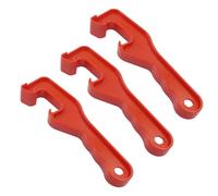Jiozermi 3 apriscatole per secchio da 5 galloni, per aprire il coperchio della casa, chiave per aprire secchio da 5 galloni, tappo da 70 mm (rosso)