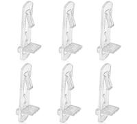 Jiozermi 30 perni di bloccaggio in plastica per mensole, 0,6 cm x 5/8", clip per mensole per armadietti da cucina, mobili e librerie