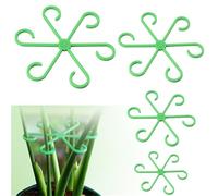 Jiozermi 4 supporti per steli per piante, accessori per piante in plastica riutilizzabili, per interni, supporto per piante rampicanti, paletti, traliccio, gancio per la crescita di ganci per una