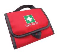 Jipemtra Borsa per medicine portatile, multistrato, kit di primo soccorso, borsa per attività all'aperto, da viaggio, borsa per la casa, ufficio, sport, palestra, auto, Red Lb