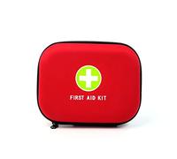 Jipemtra First Aid Hard Case Empty First Aid Hard Case First Aid Eva Medicine Red Medical Bag for Home Health Emergency First Responder Empty Camping Outdoor, Red Lb