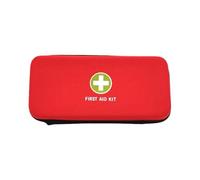 Jipemtra First Aid Hard Case Empty First Aid Hard Emergency Case Bags Eva Red Medical Bag for Home Health Emergency First Responder Camping Outdoor, Red Lb
