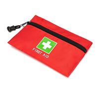 Jipemtra Red Emergency Bag First Aid Bag Small Empty Travel Rescue Pouch First Responder Storage Medicine Pocket Bag for Car Home Office Kitchen Sporting Nurse Outdoor