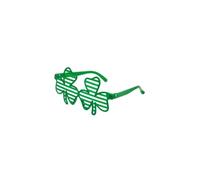 Jipersuo Accessori per il giorno di San Patrizio, occhiali da sole in plastica verde, per decorazioni per feste di San Patrizio, accessori per feste (verde, 16 x 8 cm)