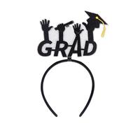 Jipersuo Cerchietti decorativi per capelli per la stagione della laurea, accessori per foto, cappello da scapolo, certificato, modellazione, costume per feste (B, taglia unica)