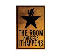 JIPMOK Poster su tela, motivo: The Room Where It Happens, decorazione per camera da letto, ufficio, camera da letto, regalo, 60 x 90 cm