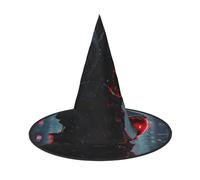 JIPOFD hacker era Halloween Strega Costume Accessorio Punta Cappello Strega Cappello Pieghevole Halloween Cappelli 2 pezzi
