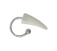 Jiqoe Edgy Resina Fang Anelli Labbra Ferro di Cavallo Disegni Body Jewelry Resina Punk Gioielli Per Eleganti Halloween E Partito Abiti