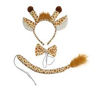 Jiqoe Peluche Giraffe Fascia Giraffe Cerchio Capelli Cartoon Copricapo Ragazza Dolce Peluche HairBand Giraffe Orecchio Copricapo