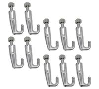 Jiqoe Set di 10 ganci regolabili per appendere quadri, galleria d'arte, ganci metallici in acciaio inox per appendere foto