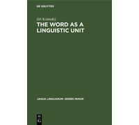 Jiŕí Krámský The word as a linguistic unit (Copertina rigida)