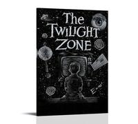 JIRUAHHY The Twilight Zone - Poster decorativo da parete per camera da letto e soggiorno, 40 x 60 cm, stile cornice