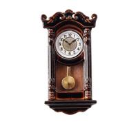 JISADER 1/12 Modello in Miniatura in Miniatura Orologio Romano Orologio da Parete Vintage Mini Pendolo Orologio per Decorazioni del Paesaggio Micro Paesaggio, Campana Piatta