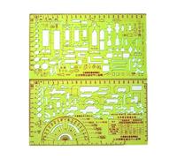 JISADER 2x Righello per Disegno di Incidenti Stradali Modello di Disegno Compatto Professionale