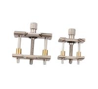 JISADER 2x Supporto per movimento di orologi Strumenti per la riparazione di orologi Morsetto per cassa estensibile per orologi Morsa per cassa reversibile