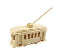 JISADER 3D puzzle tram artigianato in legno modello buiri fai -da -te assemblaggio educativo per adulti bambini adolescenti ragazze regalo per ragazze