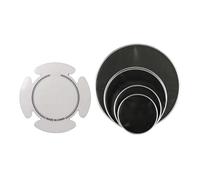 JISADER 5 pezzi tamburi silenziosi muto, pratica silenziosa, riduce la pelle di tamburi professionale del volume per i giocatori di tamburi per principianti, Style E