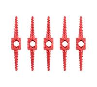 JISADER 5X Cavo del Freno della Bicicletta Guaina del Cavo del Cambio Guaina del Tubo Flessibile Forniture di longevità, Connettore a barbiglio dei Freni, Rosso
