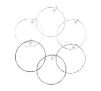 JISADER 6x Strumento per cambiare le corde della chitarra con estremità a sfera dorate Set di robuste corde in acciaio al carbonio per accessori Dispositivi