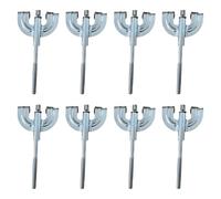 JISADER 8 Pezzi Artigli per grancassa Ganci per Artigli per percussioni Resistenti all'Usura Set di Batteria in Metallo Montaggio per Batteria Riparazione, M5