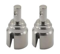 JISADER Accessorio per Tazza differenziale per Auto RC da 2 Pezzi, aggiornamenti per Pezzi di Ricambio Facili da installare in Acciaio per 1/14 16421 14210, Argent