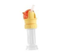 JISADER Adattatore per tappo di cannuccia per borraccia 2 in 1, antipolvere, tappo di cannuccia per borraccia, tappo per borraccia per bambini, bambini, Rosso