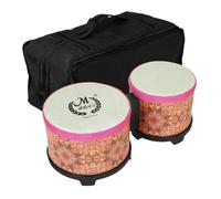 JISADER Bongo Drum 5 '' E 6 '' Set Strumenti a Percussione Fine Motor Congas Drum Musical Educational Strument For Professionals, arancia