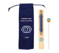 JISADER Campanello per meditazione, carillon con sviluppo di mazzuoli, strumento musicale, carillon a tono singolo per la meditazione in classe degli, Blu Scuro