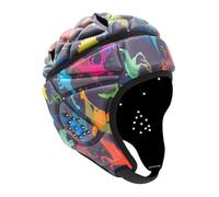 JISADER Casco da Rugby, Casco da Football con Bandiera con Fori di Ventilazione Caschetti da Rugby Versatili Copricapo da Rugby per Esigenze Speciali Rugby, Stile b