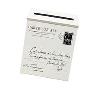 JISADER Cassetta Postale Moderna a Parete con Scomparto per Giornali per Esterni, bianco