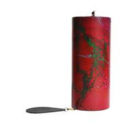 JISADER Decorazione per la casa con campanello a, piccolo campanello in legno artigianale minimalista, strumento sonoro per il relax, yoga, Rosso