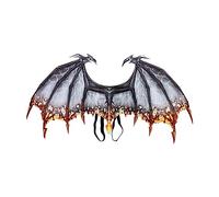 JISADER Dinosauro Drago Costume Giocattolo Festa Danzante Forniture per Feste di Compleanno Puntelli Divertenti per Foto Cosplay Discoteca per Adulti, Nero