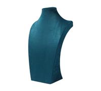 JISADER Espositore per collana Supporto per manichino per collana Supporto per vetrina Decorazione Espositore per gioielli Busto per fiere, mostre, oggetti di, Verde 40 cm di altezza