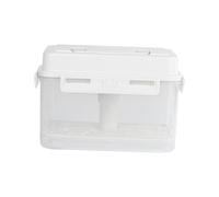 JISADER Kimchi Contenitore per crauti Contenitore per Alimenti con Piastra pressa Vaso per sottaceti Multifunzionale Fermentazione dei crauti per Il Campeggio, 4L 23.5x16.5x15.5 cm