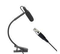 JISADER Microfono per strumento Clip a condensatore Microfono flessibile per sassofono in metallo Microfono a collo di cigno per Spettacolo dal vivo, L5